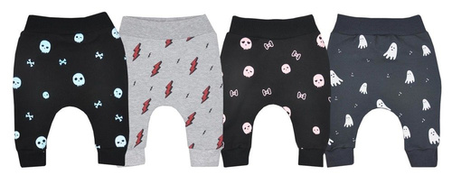 Spodenki niemowlęce "BAGGY" Koala czarno- różowe