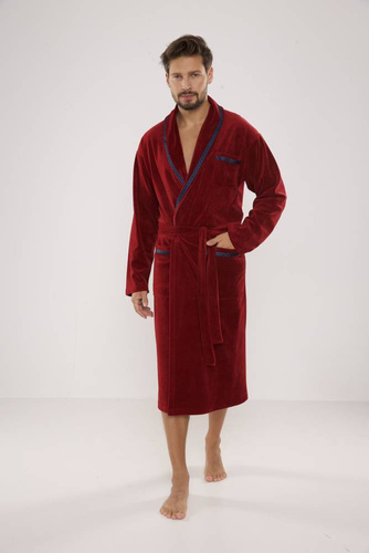 Szlafrok męski 666 Ronaldo forex - bordo