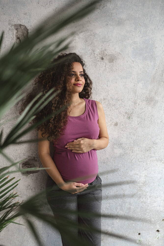 Koszulka ciążowa i do karmienia Milk Top Milk&Love rose brown