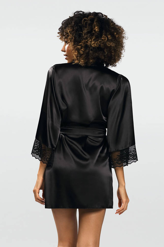 Podomka Szlafrok Damski Adelaide Dkaren - Czarny