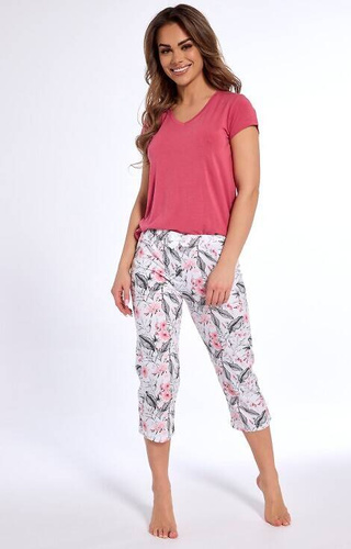 Piżama damska modal 668/313 Isabel Cornette różowy