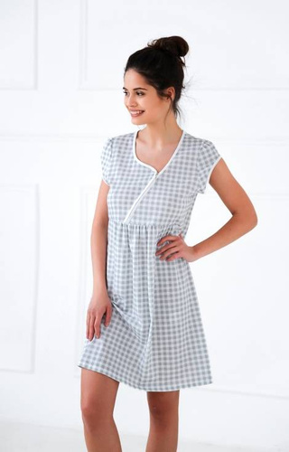 Koszula nocna do karmienia Symone  Sensis - szara