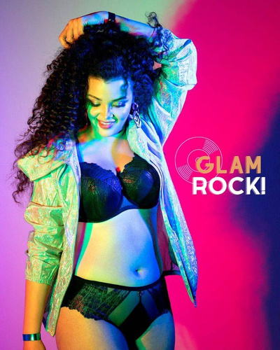 Biustonosz półusztywniany 1950 Ava - czarny