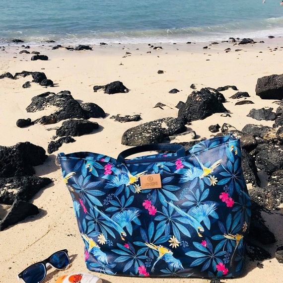 Torba ze skóry ekologicznej Secret Garden - Makaszka