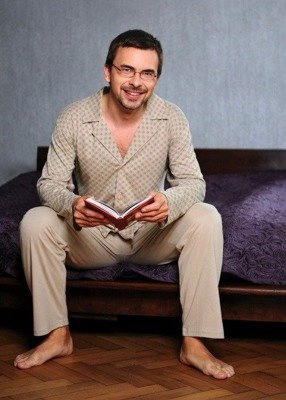 265 Piżama męska rozpinana Regina - beż