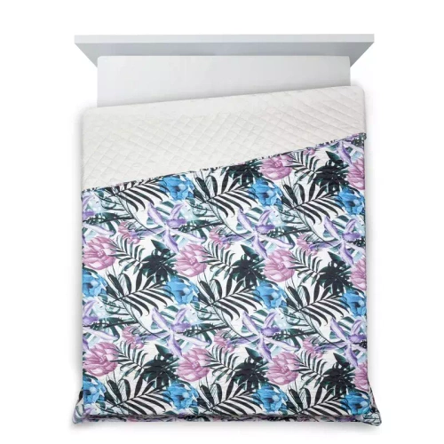 Narzuta dekoracyjna liście Malibu Design91 wrzosowy