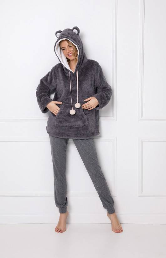 Bluza kangurka Fiona Sweater Aruelle - grey