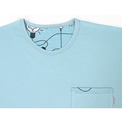 Bawełniana piżama męska z długim rękawem 2431/06 Sesto Senso - żarówki