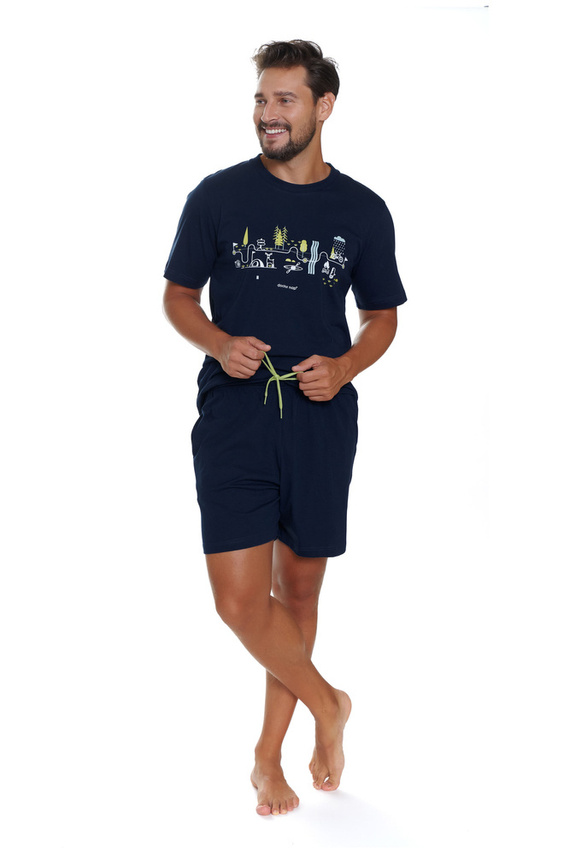 PMB.5355 Piżama Męska Doctor Nap - navy blue