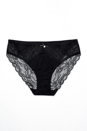 Figi Damskie L-1572 BI Lama czarny