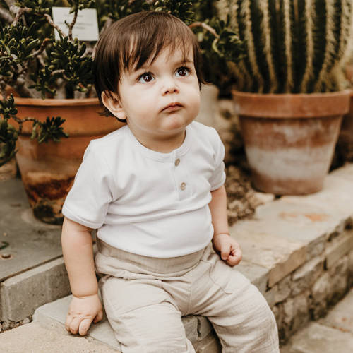 Body polo z krótkim rękawem Pacific Eevi - biały