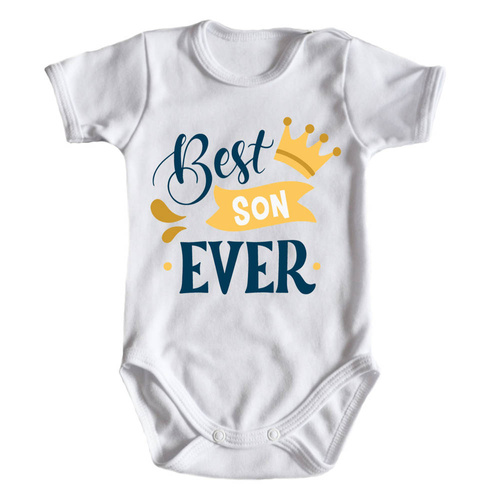 Body krótki rękaw "BEST SON" Moocha biały