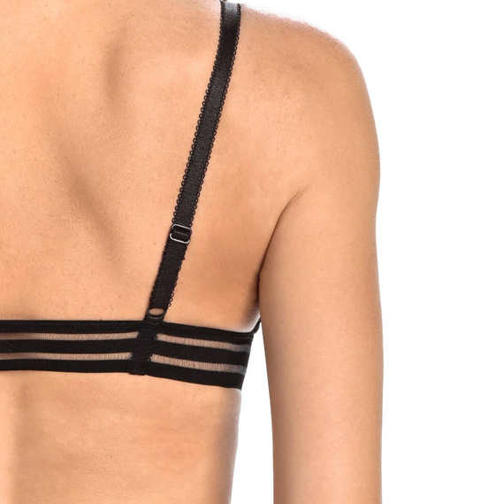 Biustonosz braletka bez fiszbin Olivia Teyli - czarny