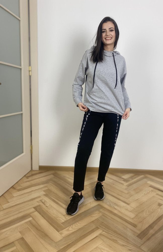 Komplet dresowy 496 Just Forex - jasny melanż