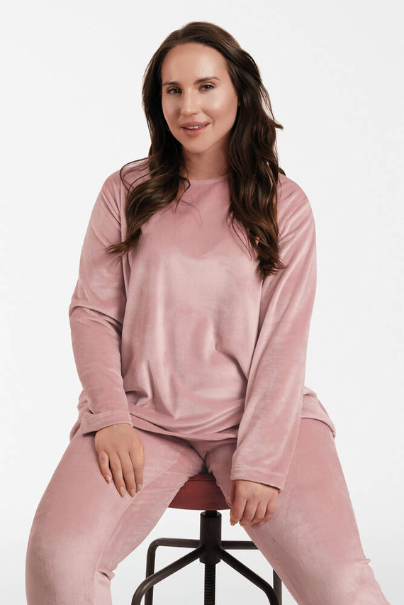 Komplet damski Akara Italian Fashion - róż pudrowy