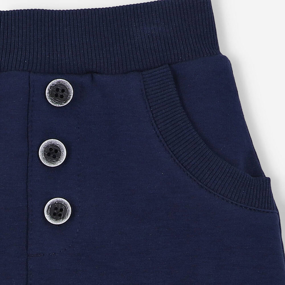 Spodnie dresowe z bawełny organicznej Samoloty Nini granatowy