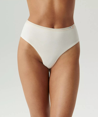 Figi damskie 3CLP-015 High Brazilian Atlantic- ecru-beżowy-beżowy ciemny