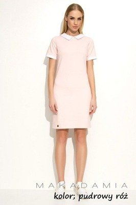 M353 Sukienka Makadamia - pudrowy róż