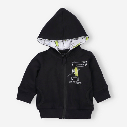 Bluza dresowa z bawełny organicznej Crocodiles Nini czarny