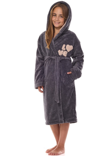 Szlafrok dziecięcy 2434 L&L- onyx