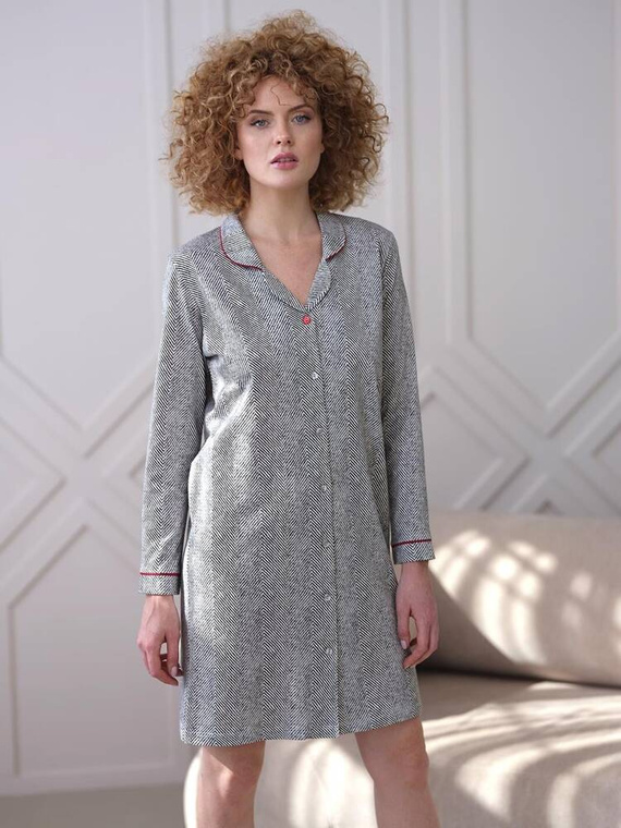 Koszula nocna 409 Cana -grafitowy