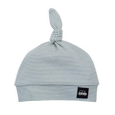 Czapka niemowlęca "Little Car" Pinokio - ecru paski