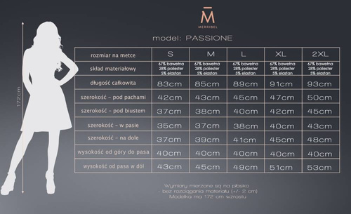 Sukienka damska Passione 90536 Merribel - black