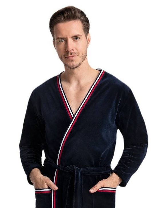 Szlafrok Męski 854 Luna granatowy