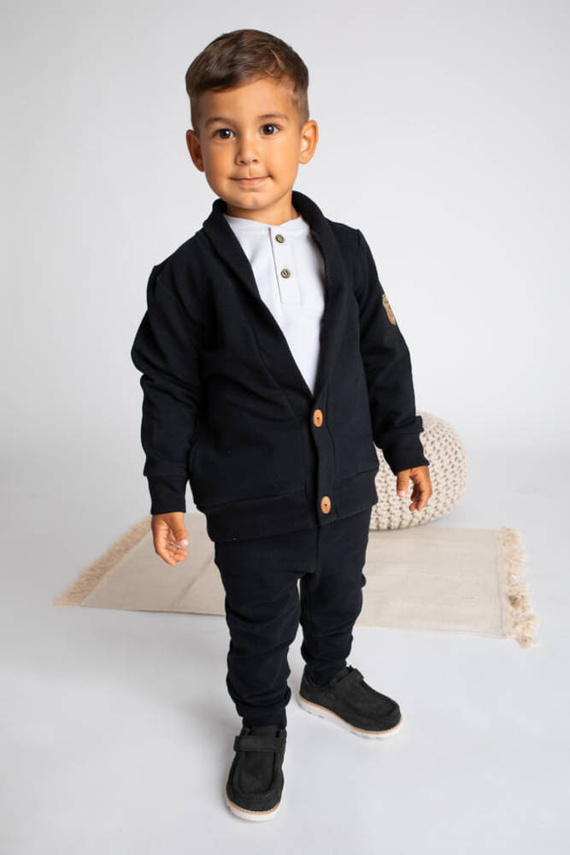 169560 Mix Bluza dresowa Nicol - czarny