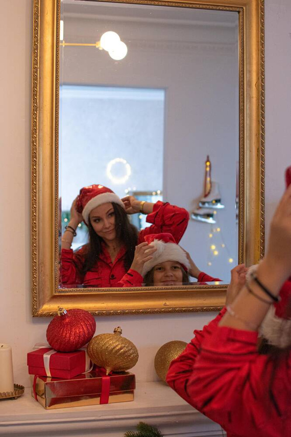 Piżama Damska 718 Madeleine Cat Love Forex - czerwony