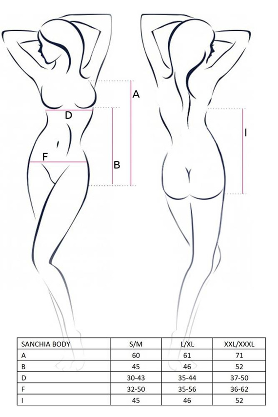 Body damskie Sanchia Passion czarny