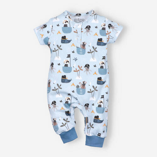 Rampers z bawełny organicznej Piraci Nini