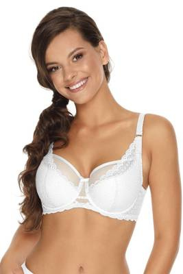 Biustonosz półusztywniany BS 876 Carrie Gaia - biały