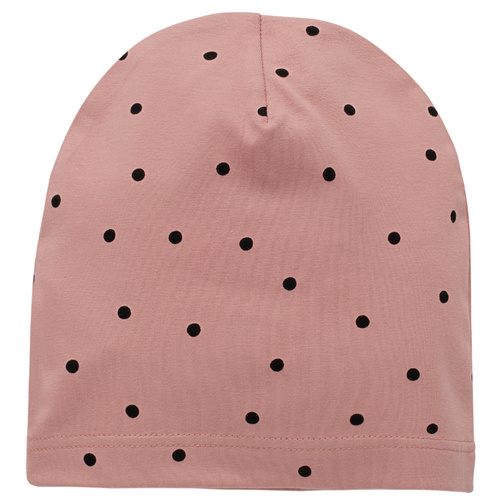 Czapka dla dziewczynki Tres Bien Pinokio - róż groszki