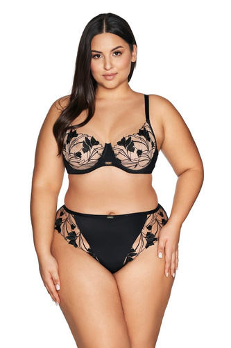 2117/B Figi damskie brazyliany Ava - czarne 