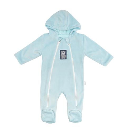 KB7571 Kombinezon niemowlęcy Velvet Mamatti - niebieski