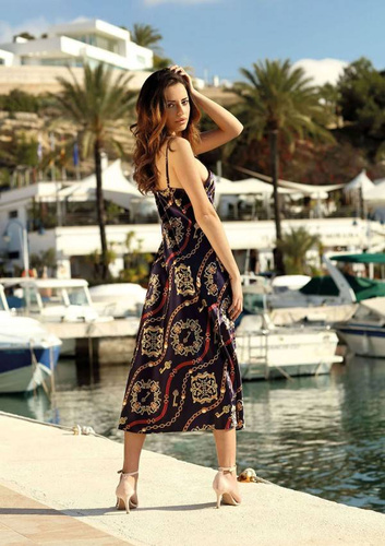 Długa halka satynowa DKaren - DK-HI 14 