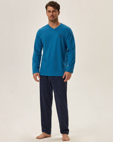 Piżama Męska Core 41906 Joger  Henderson niebieski