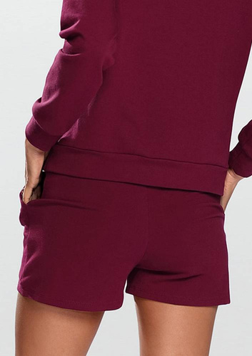 Spodenki dresowe Koko Dkaren bordo