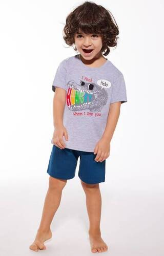 Piżama chłopięca 473/115 438/115 Hungry Cornette melanż