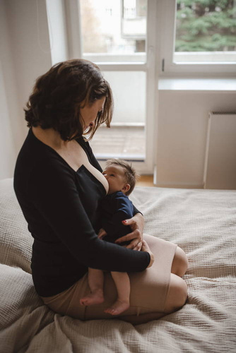 Bluzka ciążowa i do karmienia Tummy Milk&Love czarny