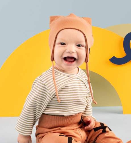 Czapka wiązana Olivier Pinokio - beż