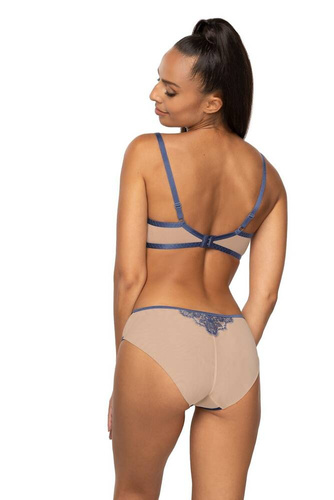 Biustonosz push-up Mat M-3804/11 Frances beżowy-granatowy	