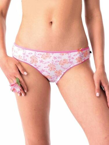 Figi damskie LPR 599 A'2 2-pak Key biały różowy