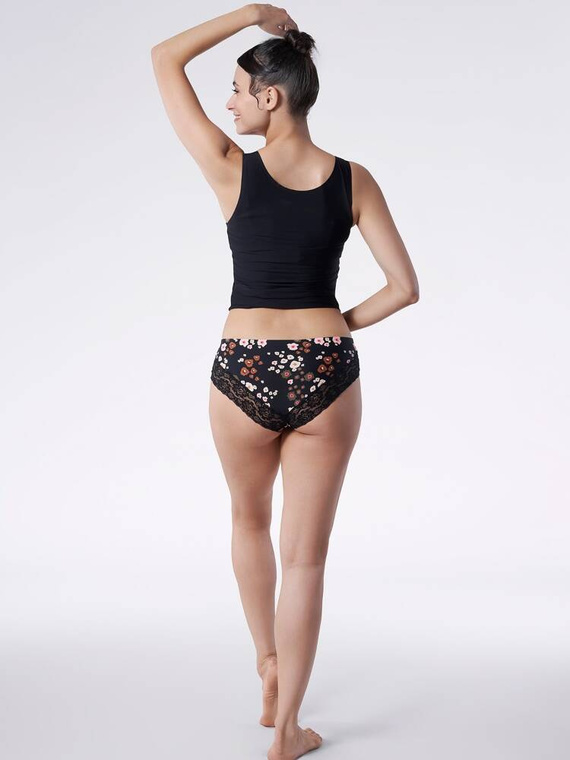 Figi damskie Cheekie Peggy Brown Julimex - czarny