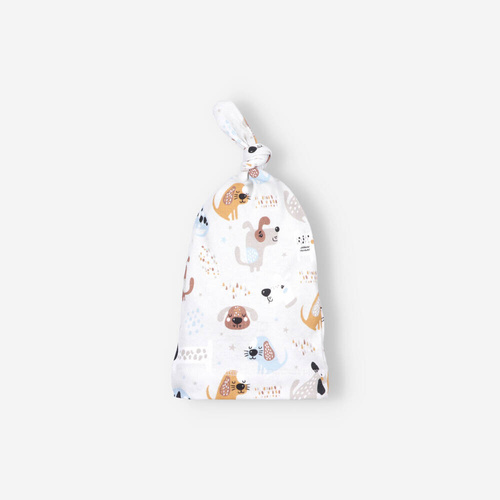 Komplet niemowlęcy z bawełny organicznej Psaki Nini beżowy