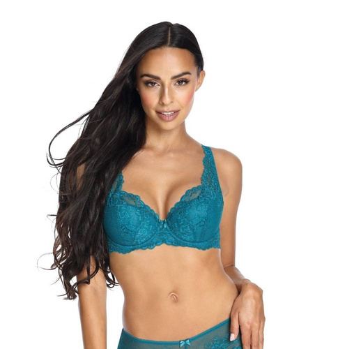 Biustonosz Usztywniany Full Cup M-3344/22 Cora  Mat turkusowy
