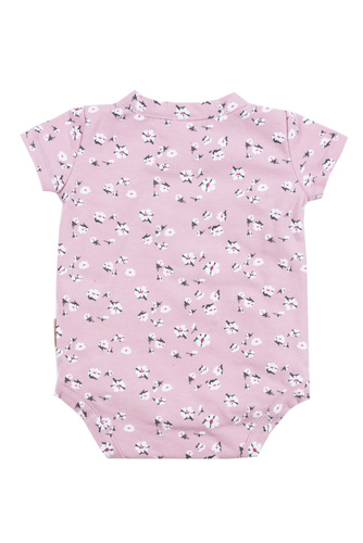 BOD.5378 Body z krótkim rękawem rozpinane Doctor Nap - daisy flowers
