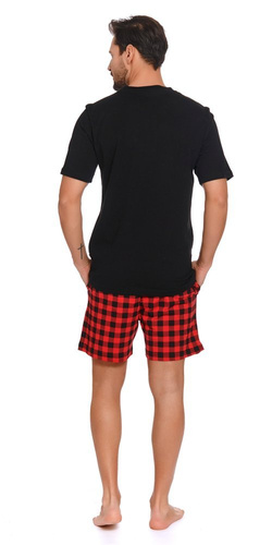 PMB.9952 Piżama Męska Doctor Nap - red