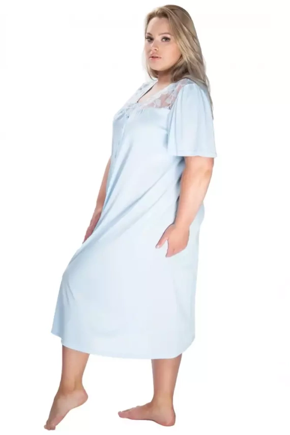 Koszula nocna damska 86584 Diana Summer Mewa niebieski